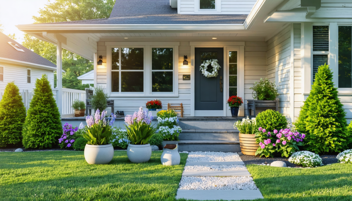 découvrez des astuces simples et économiques pour aménager l'avant de votre maison sans dépenser une fortune. transformez votre extérieur facilement et à petit prix !