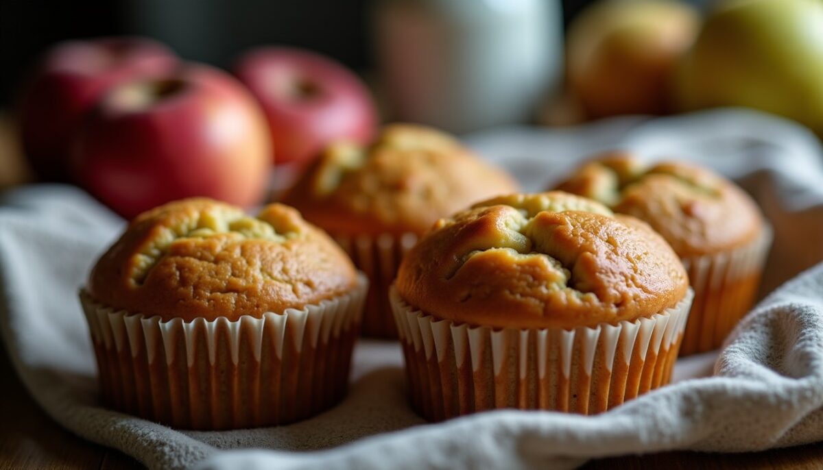 Délicieux muffins aux pommes : la recette moelleuse express à découvrir